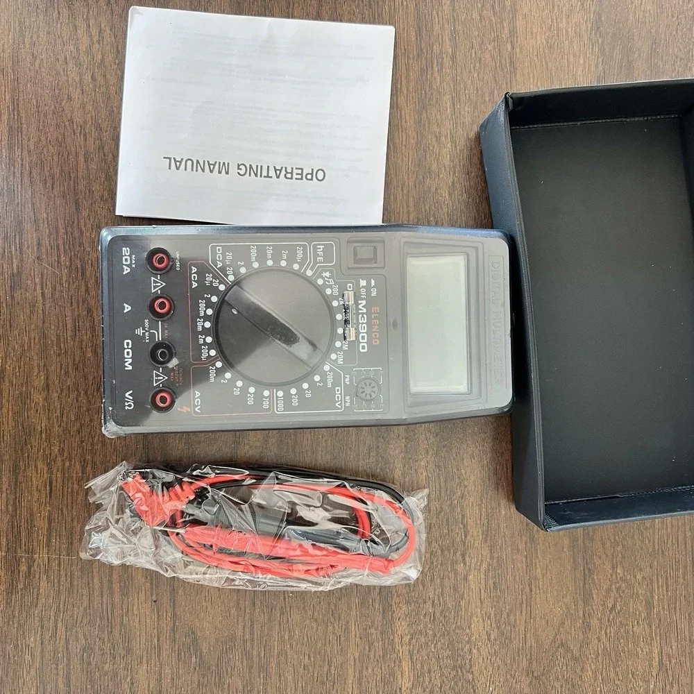 Elenco DM-3800 Digital Multimeter 3½-Digit 1999 Count New Sealed NOS Manual